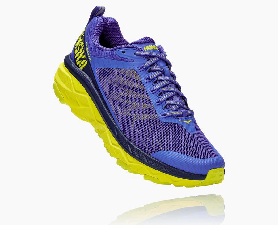 Hoka One One Trailove Tenisky Panske Modre/Zelene - Challenger ATR 5 - 48976-EGDI